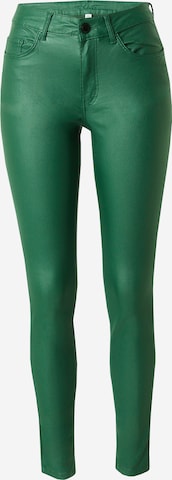 VILA Slim fit Trousers 'VISarah' in Green: front