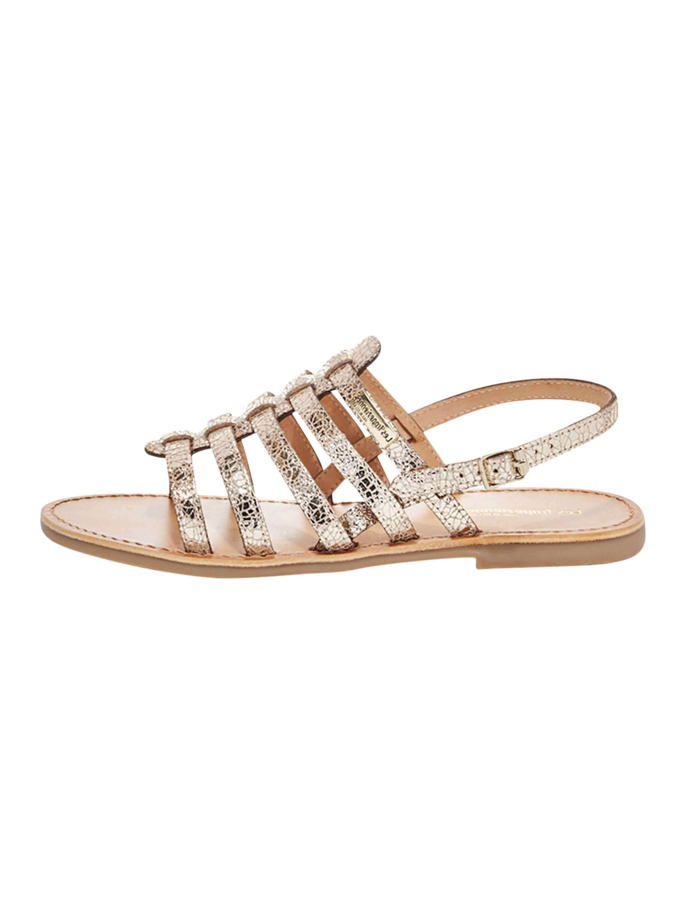 Les Tropéziennes Sandal in Gold: front