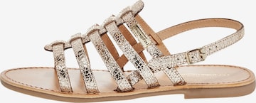 Les Tropéziennes Sandal in Gold: front