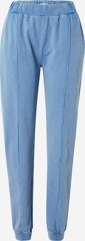 Warehouse Tapered Trousers in Blue: front