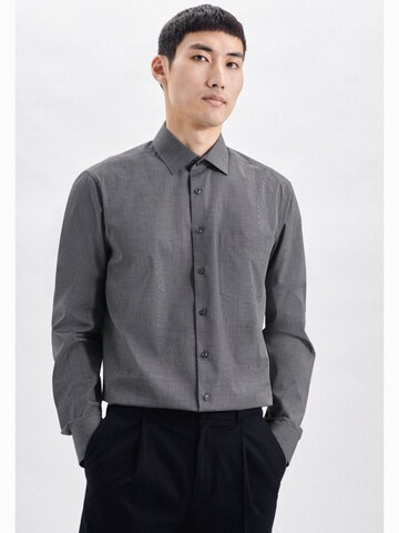 SEIDENSTICKER Regular fit Business Shirt in Grey