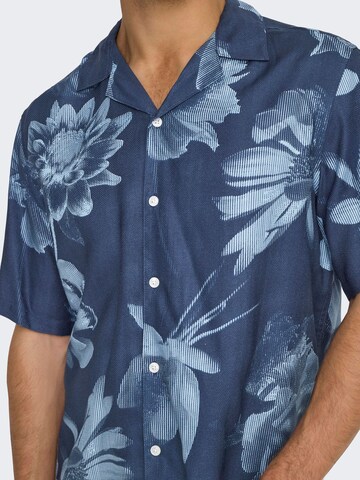 Only & Sons Regular fit Overhemd 'ONSRocket' in Blauw