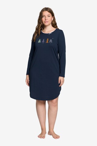 Ulla Popken Nightgown in Blue: front