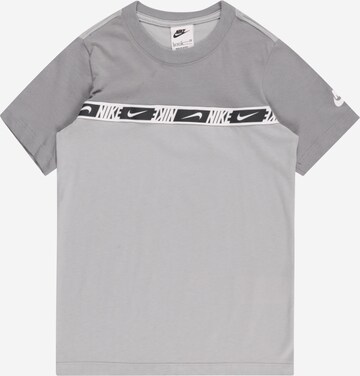 Nike Sportswear Shirt 'REPEAT' in Grey: front