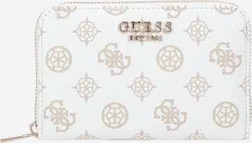 Porte-monnaies 'LAUREL' GUESS en blanc : devant