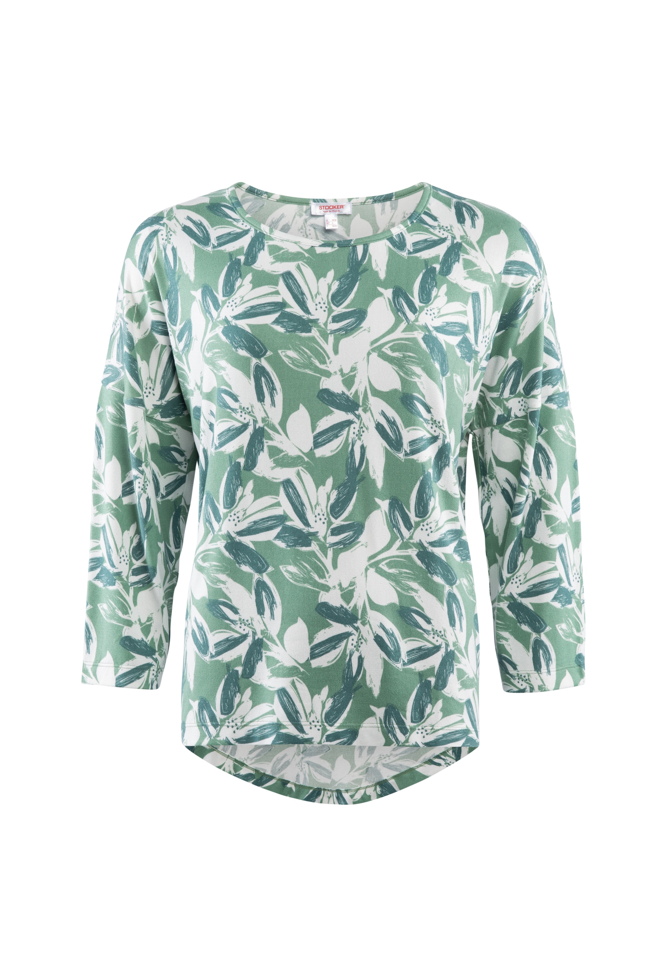 STOOKER WOMEN Shirt 'Carly' in Grün: Vorderseite