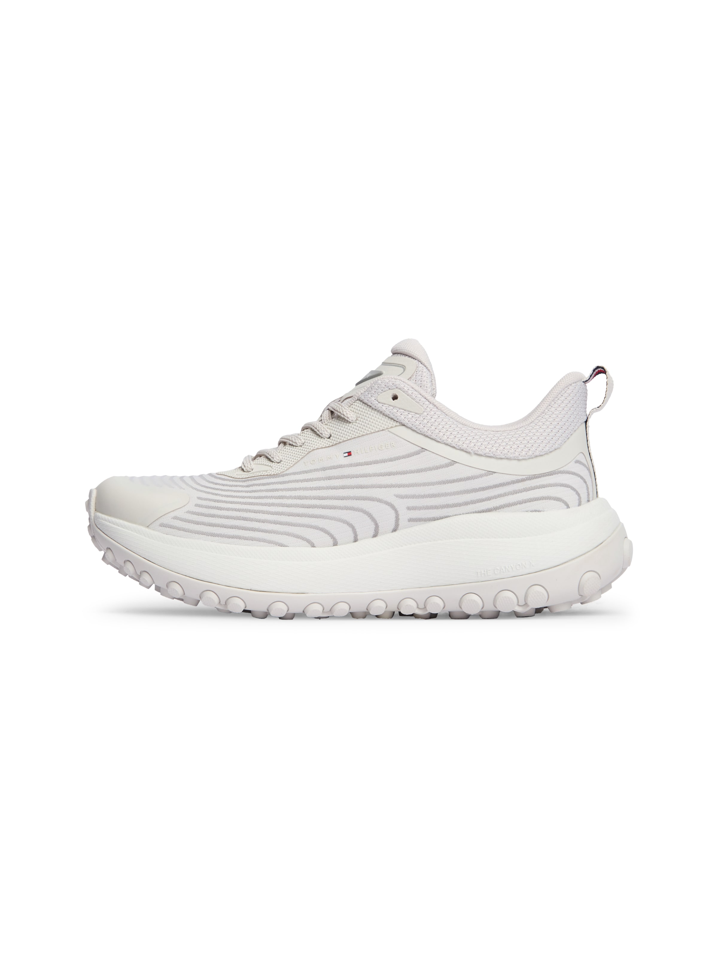 TOMMY HILFIGER - Zapatillas deportivas bajas 'THE CANYON X KNIT' en gris: frente