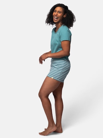 greenjama Short Pajama Set 'Jersey' in Green