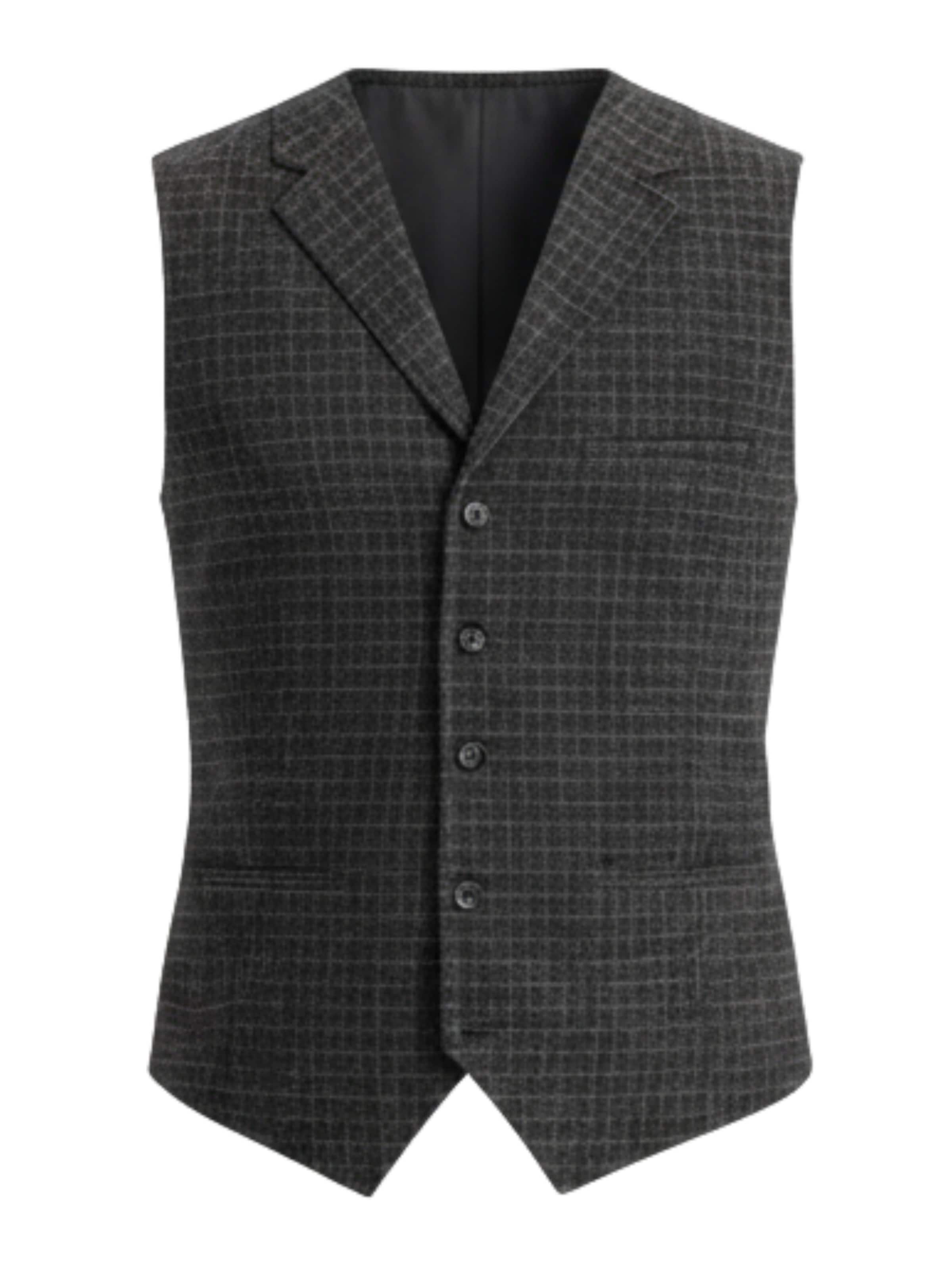 Ombre Vest '0110' in Black: front