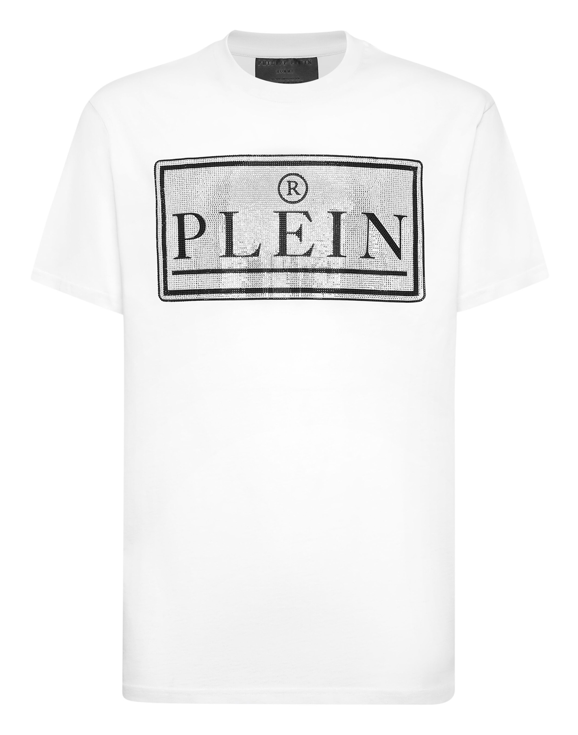 Philipp Plein T-Shirt en noir / argent / blanc, Vue avec produit