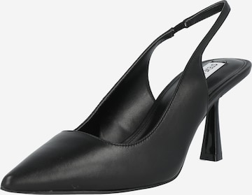 STEVE MADDEN Дамски обувки на ток с отворена пета 'LUSTROUS' в черно: отпред