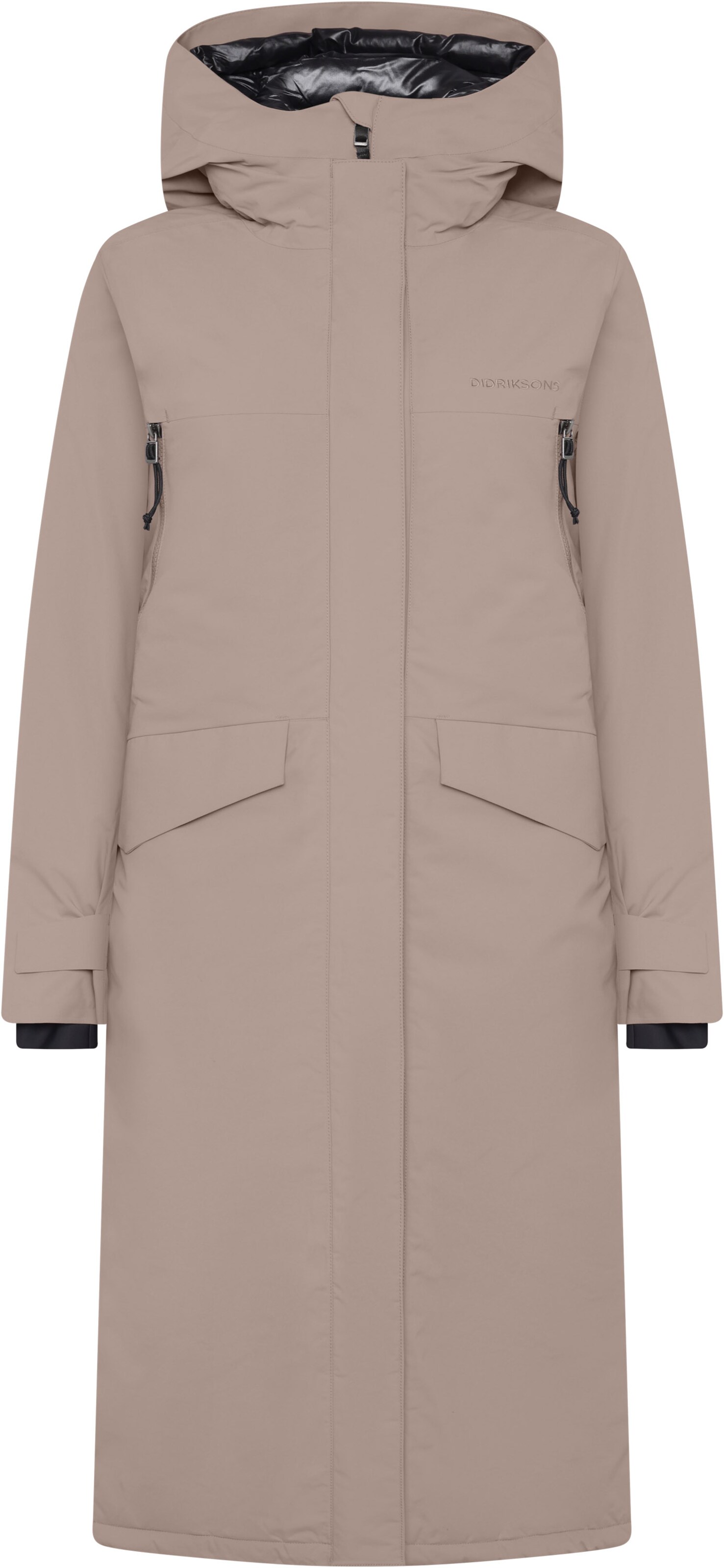 Manteau d’hiver 'NEJA' Didriksons en marron : devant
