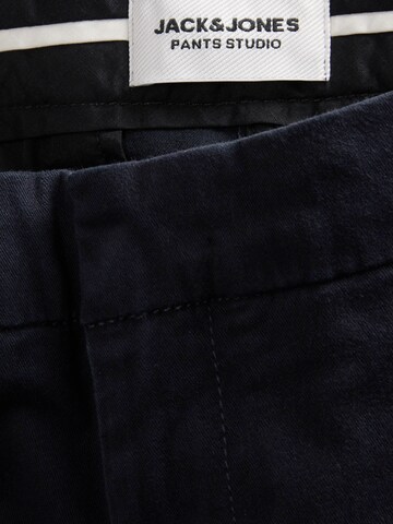 Jack & Jones Plus - Slimfit Calças com vincos 'JPSTOLLIE' em azul
