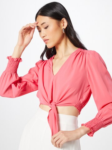 Camicia da donna 'Hasos' di PIECES in rosa: frontale