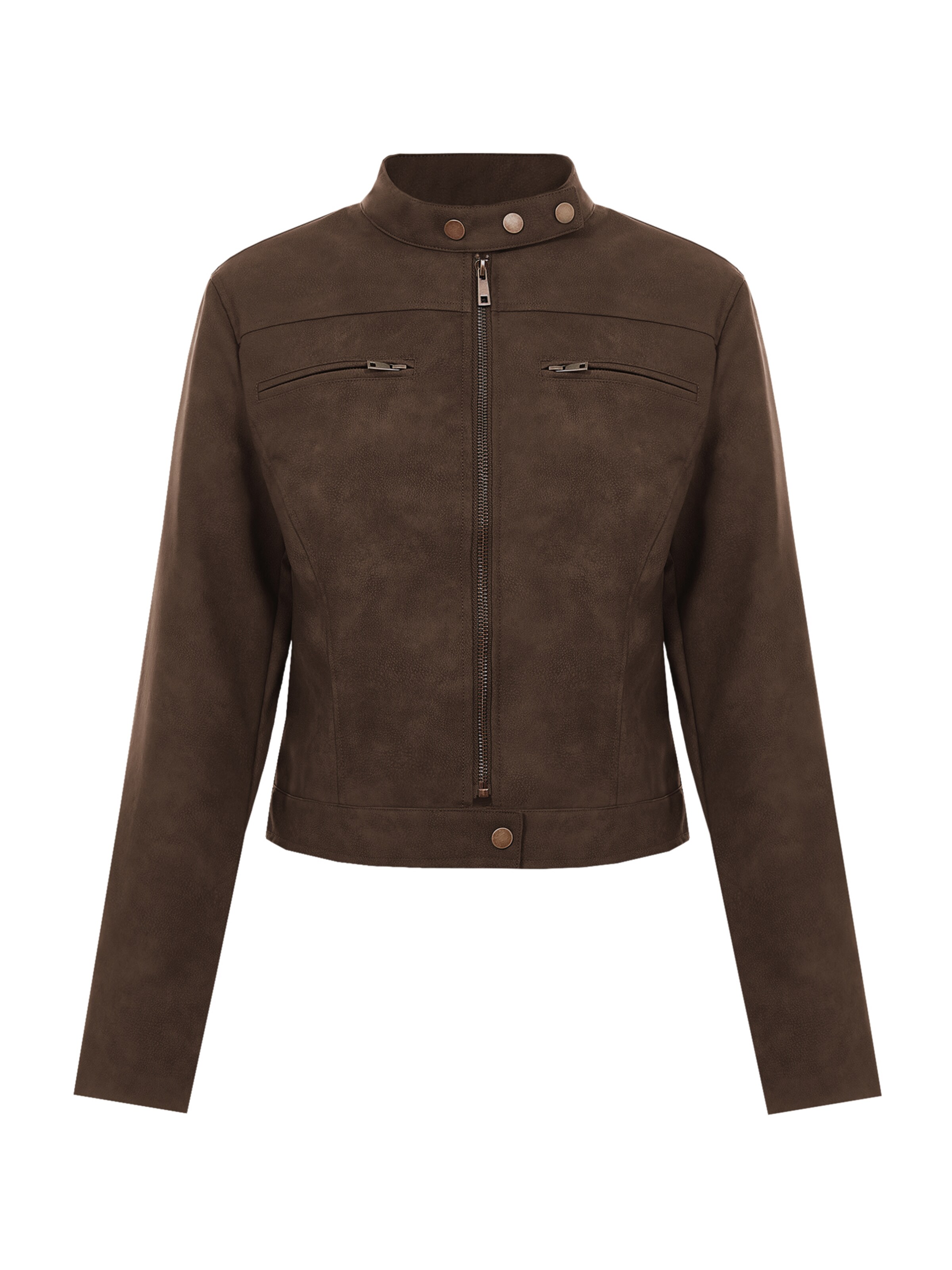 Imily Bela - Chaqueta de entretiempo en marrón: frente