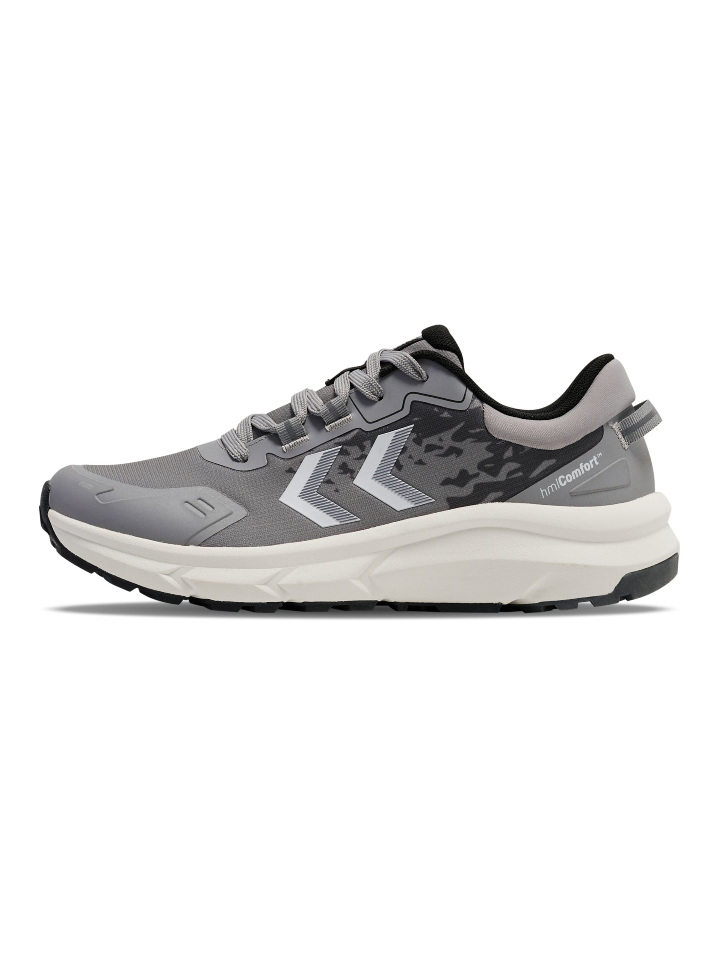 Hummel Platform trainers in Grey: front