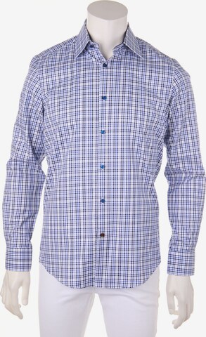 Tommy Hilfiger Tailored Button Up Shirt in S in Blue: front