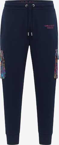 Carlo Colucci Regular Pants in Blue: front