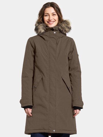 Parka d’hiver 'Erna' Didriksons en marron : devant