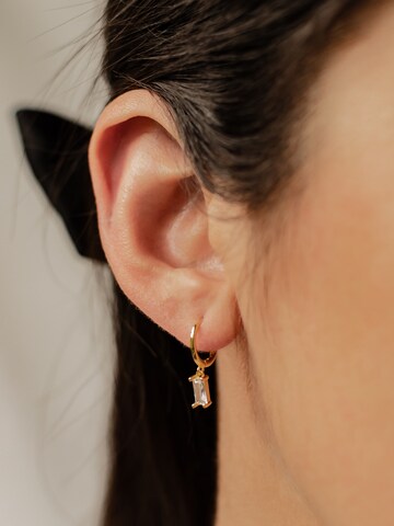 Hey Happiness Ohrringe 'Baguette' in Gold