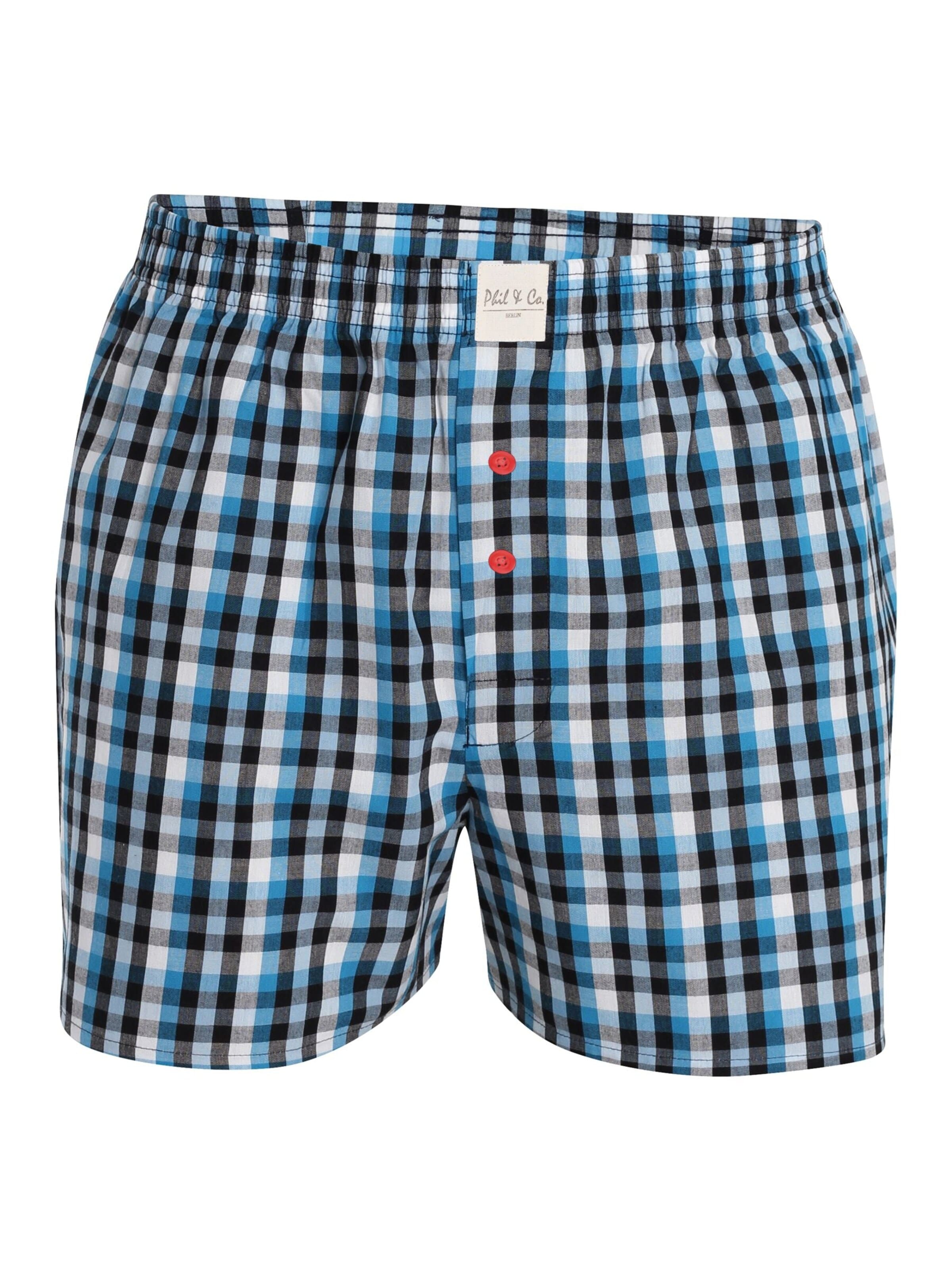 Phil & Co. Berlin Boxershorts '4 Phil & Co. Berlin Webboxer Men's American Boxer Shorts' in Gemengde kleuren