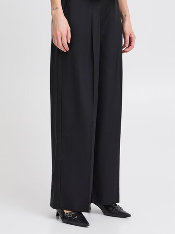 ICHI Regular Chino trousers ' IHZIMMIE PA5 ' in Black