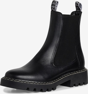 TAMARIS - Botas Chelsea en negro: frente