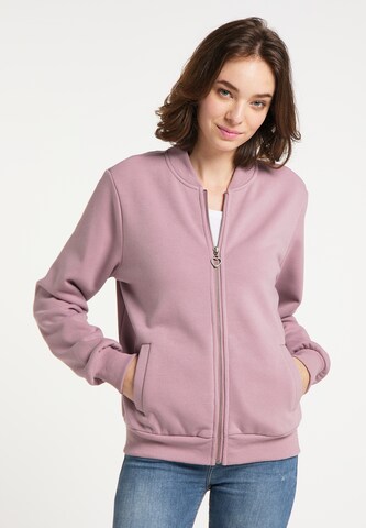 MYMO Zip-Up Hoodie in Purple: front