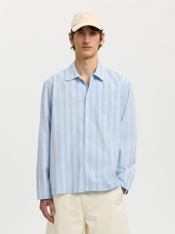 SELECTED - Ajuste confortable Camisa 'SLHMurray' en azul: frente