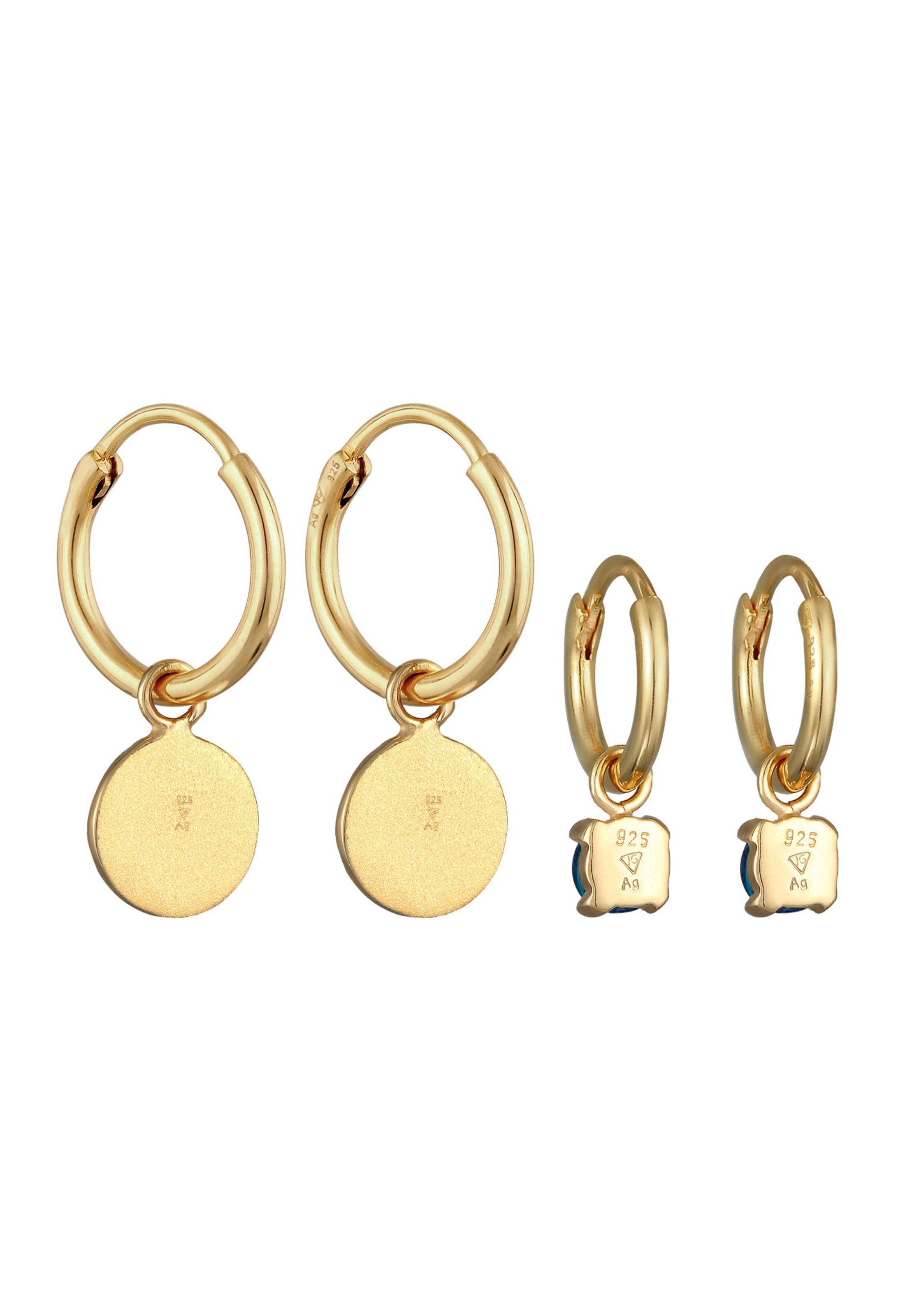 ELLI Jewelry set 'Kreis' in Gold