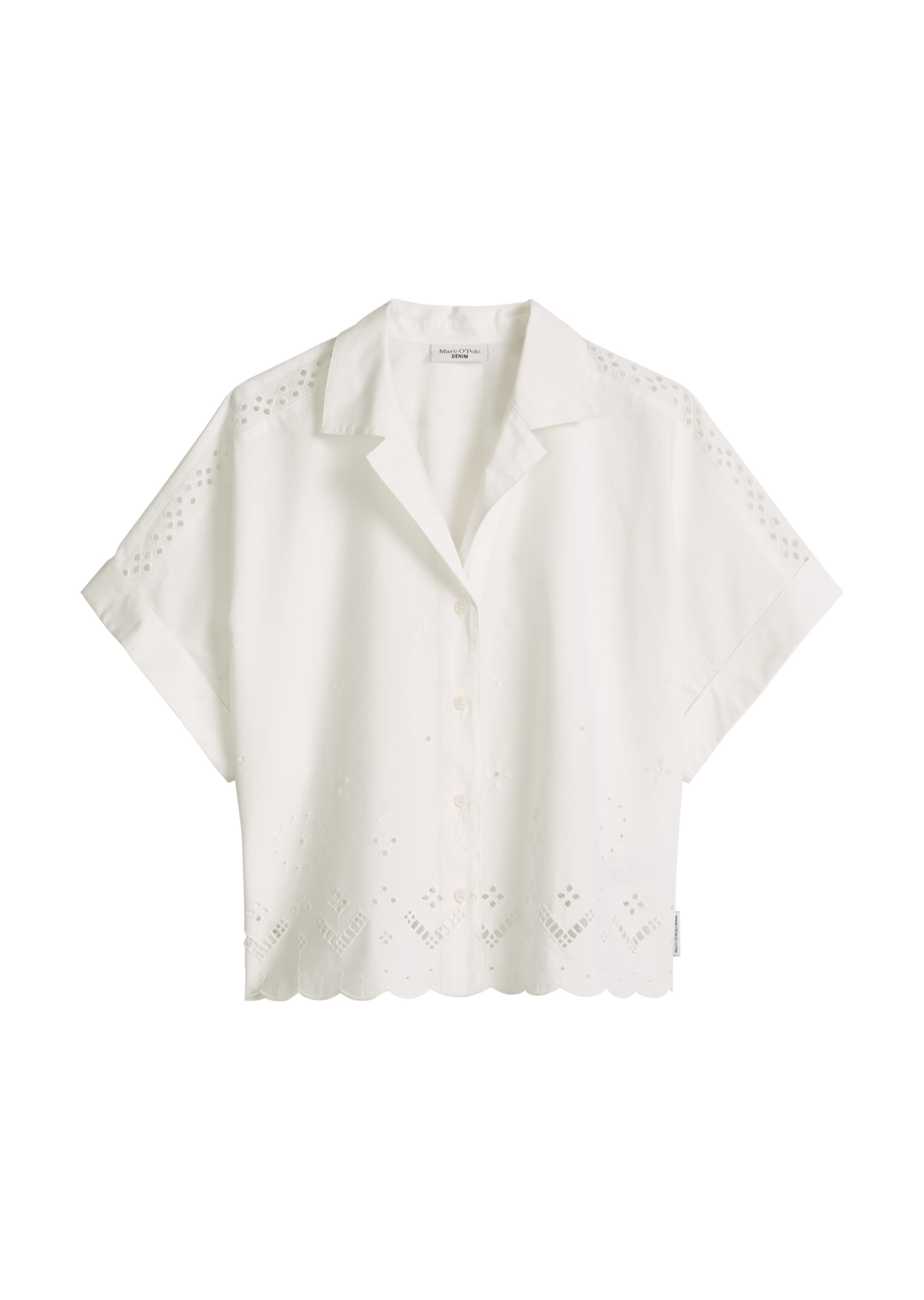 Marc O'Polo DENIM Bluse in Weiß: Vorderseite
