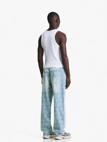 Baggy Jean Bershka en bleu