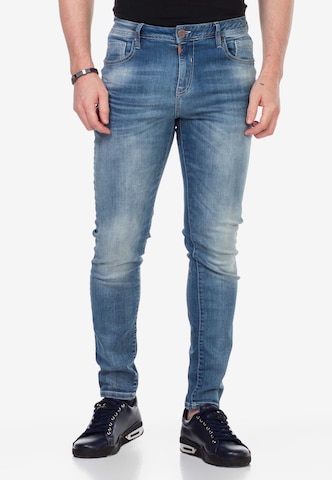 CIPO & BAXX Slimfit Jeans 'Advisor' in Blauw: voorkant