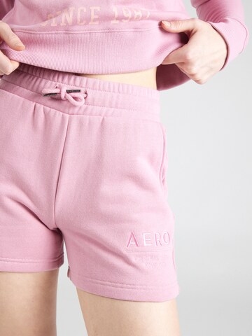 Regular Pantalon AÉROPOSTALE en rose