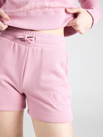 AÉROPOSTALE Normální Kalhoty – pink