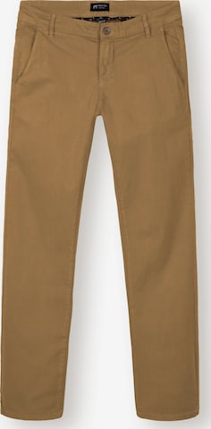 Pantalon chino 'Solon' Peak Time en marron : devant