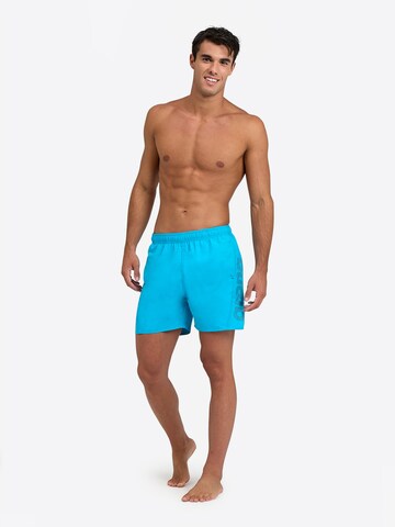 ARENA Swimming Trunks 'LOGO BOXER' in Blue