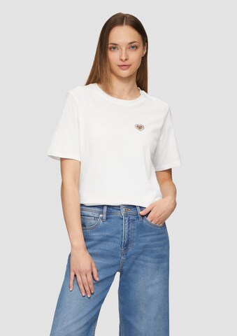 s.Oliver Shirt in Wit: voorkant