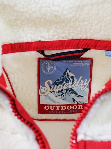 Superdry Fleece jas 'HERITAGE ZIP THROUGH FLEECE SDW2012736A' in Wit