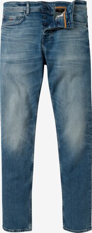 BOSS Tapered Jeans in Blue: front