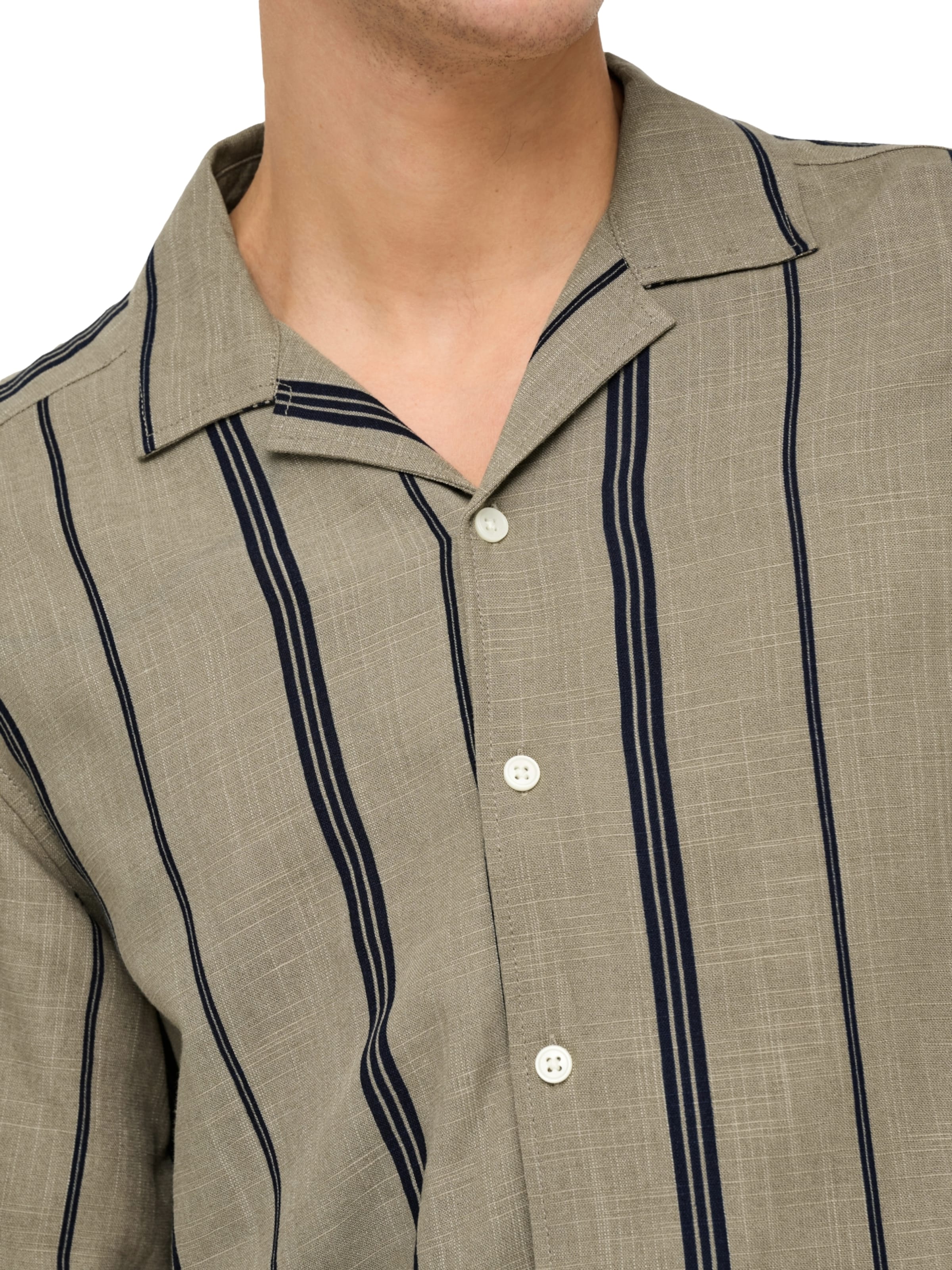 Only & Sons Comfort Fit Hemd 'ONSSTEPAN' in Braun