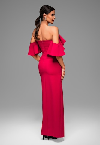 Ombre Evening dress in Red