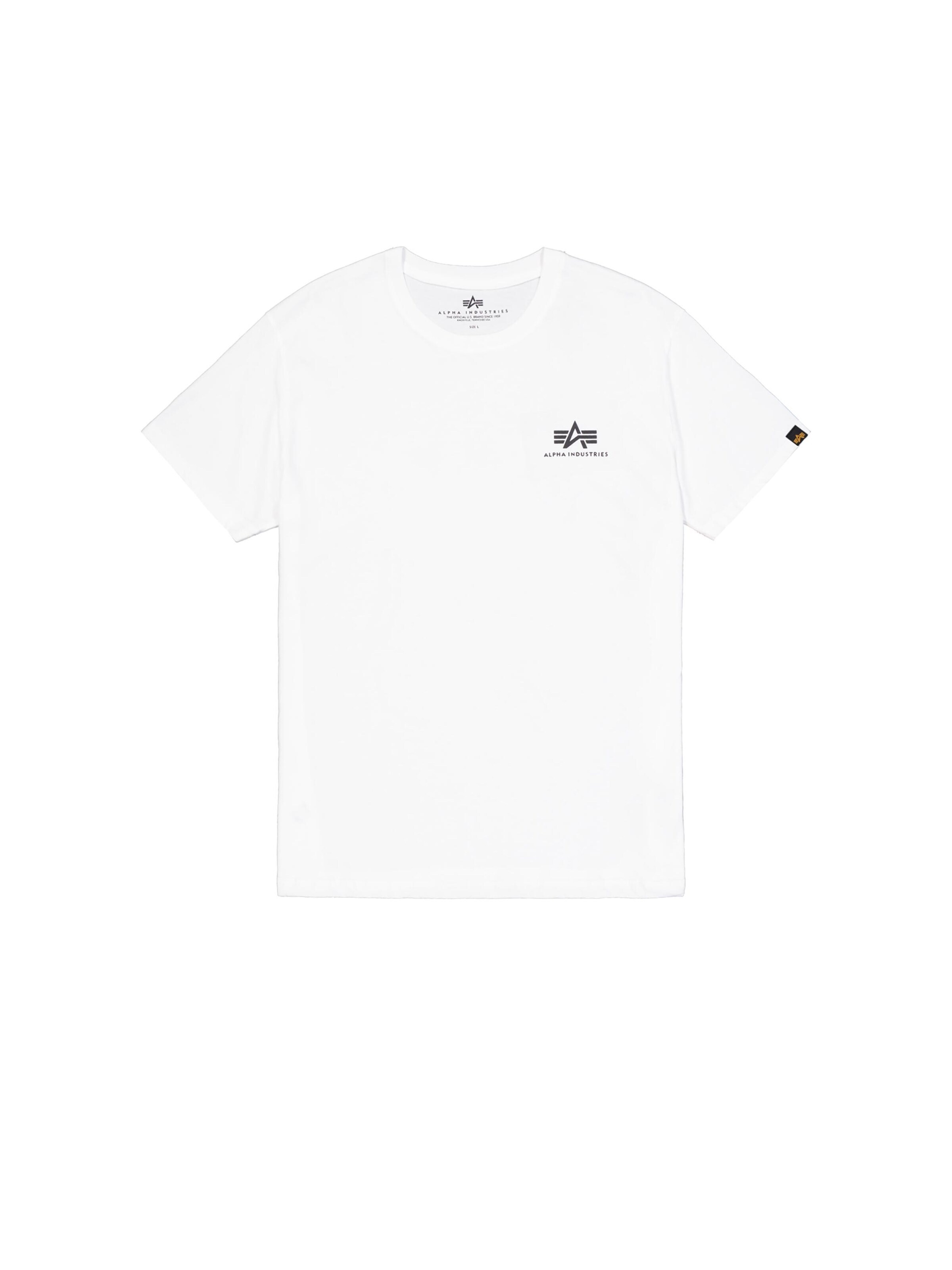 T-Shirt ALPHA INDUSTRIES en blanc : devant