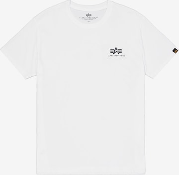 T-Shirt ALPHA INDUSTRIES en blanc : devant