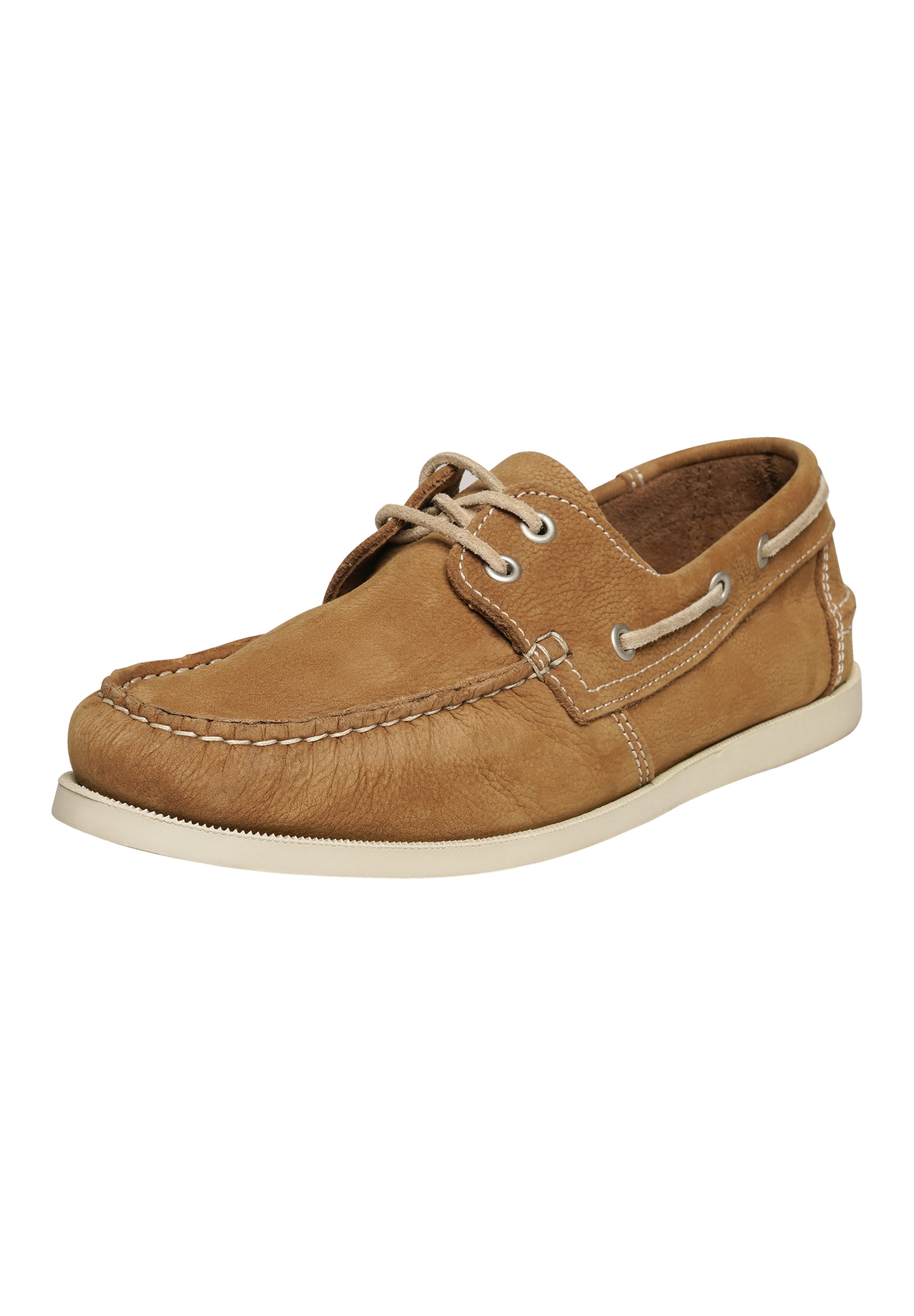 Henry Stevens Moccasin ' Elia ' in Beige: front