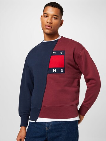 Tommy Jeans Sweatshirt in Blauw: voorkant