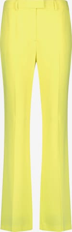 TAIFUN Flared Pleated Pants in Yellow: front