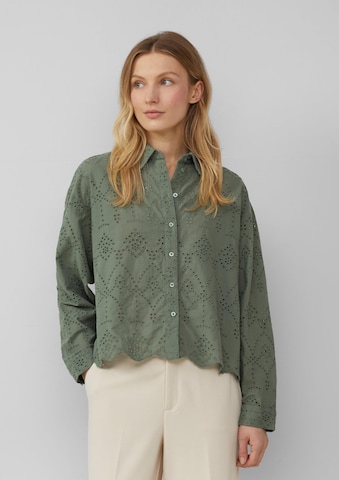 s.Oliver Blouse in Groen: voorkant