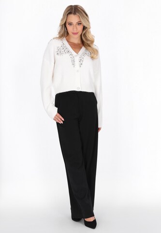 faina Gebreid vest 'Fashion Look' in Wit