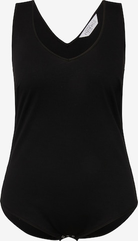 Studio Untold Shirt Bodysuit in Black: front